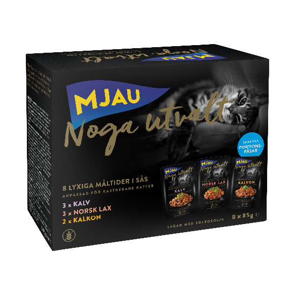 Mjau Noga utvalt multibox, paloja kastikkeessa