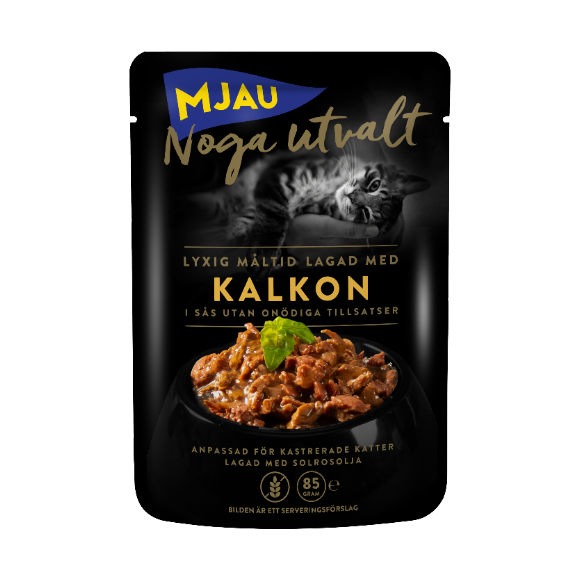 Mjau Noga utvalt norjalainen lohi, paloja kastikkeessa