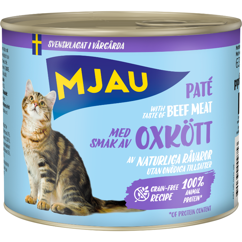 Mjau paté med oxkött