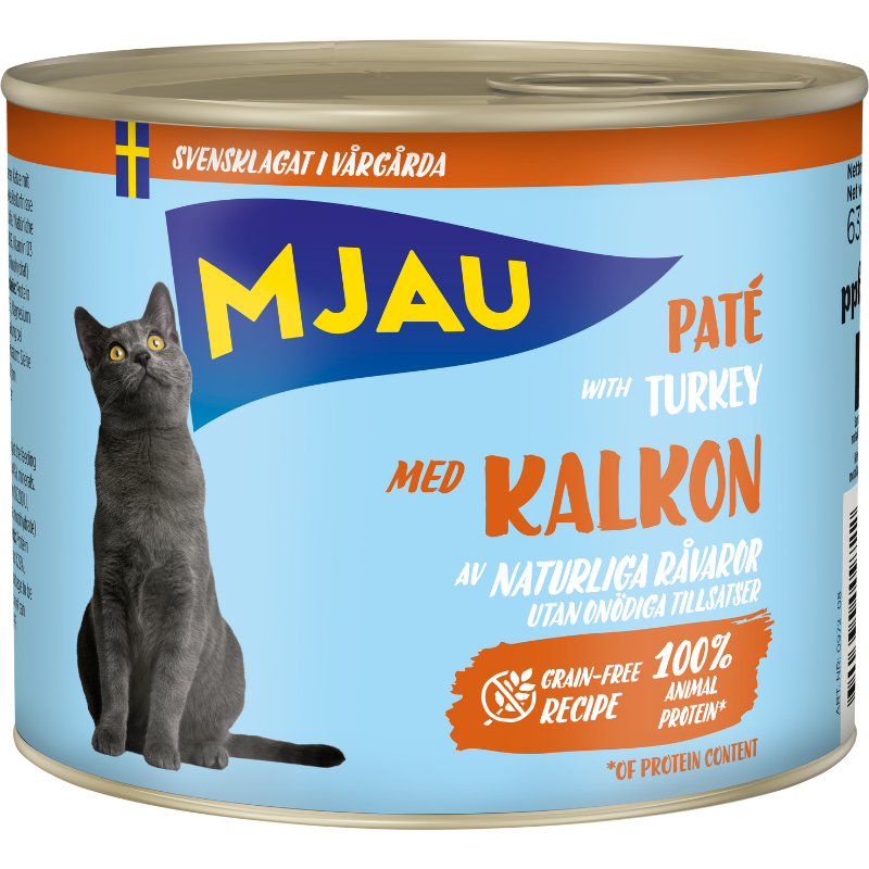 Mjau paté med kalkon – konservburk