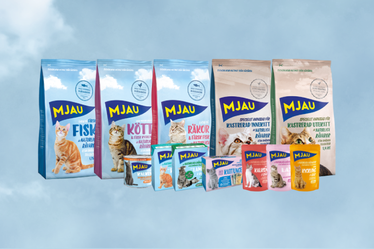 Mjau Plus - komplett helfoder för katt av högsta kvalité | Mjau