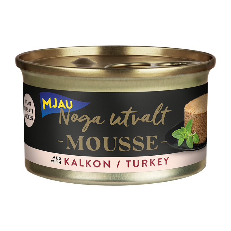 Mjau Noga utvalt mousse med kalkon