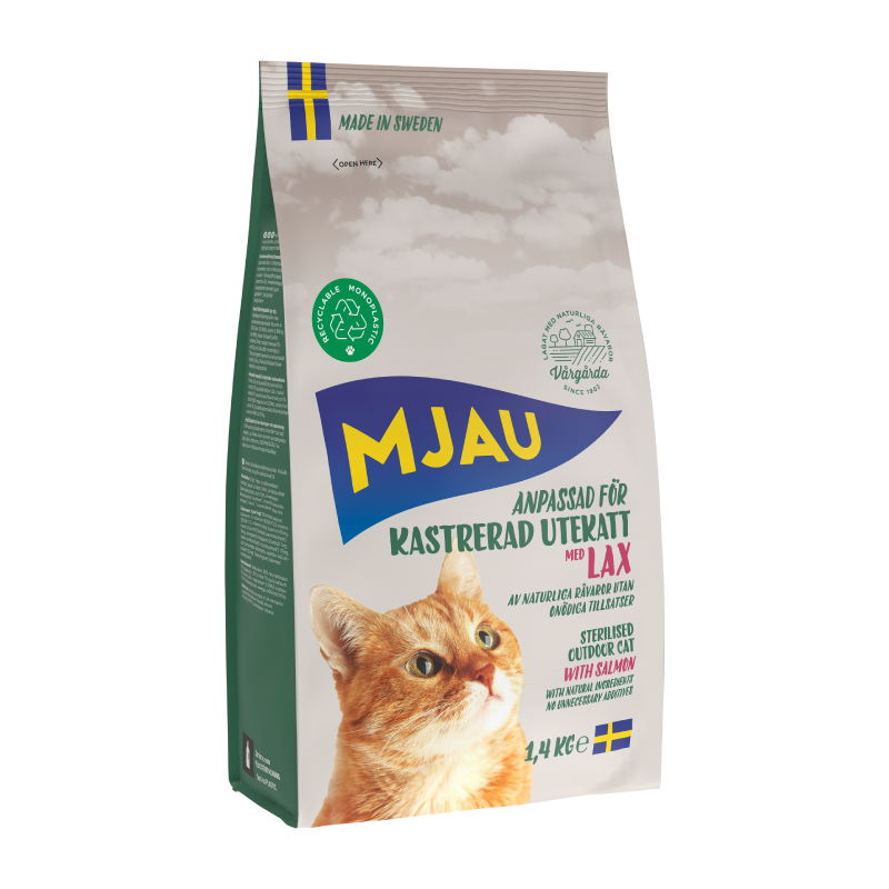 Mjau Kastrerad utekatt lax